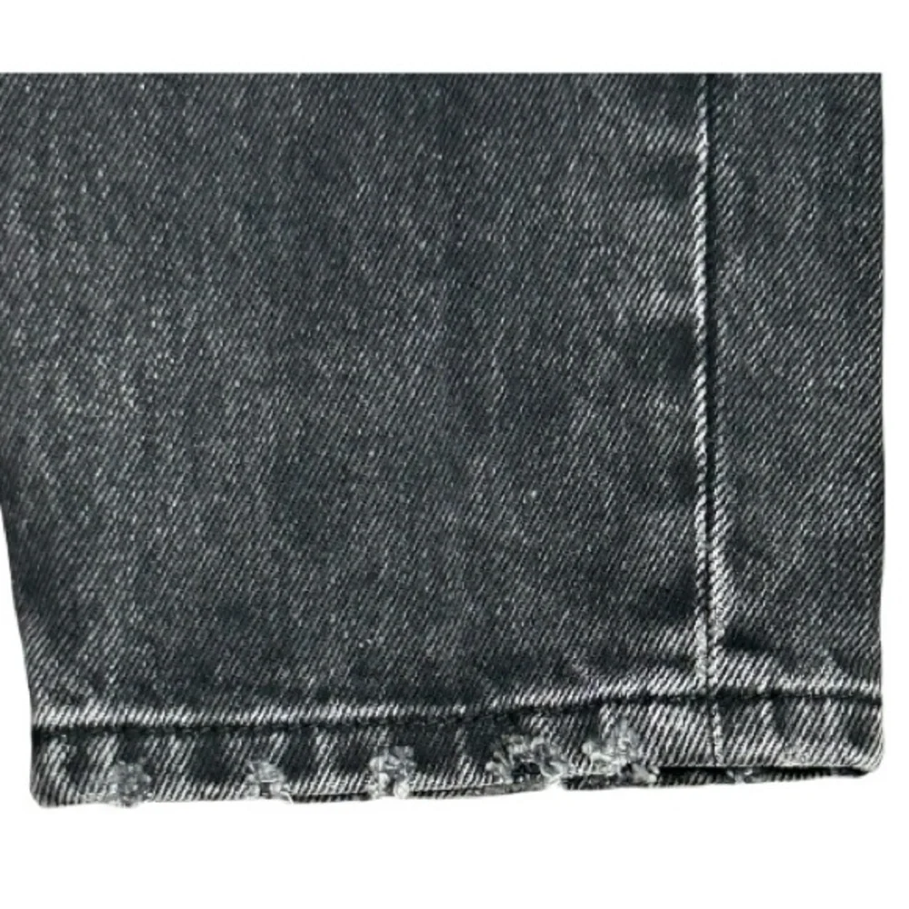 Anine Bing Sonya Straight Leg Jeans Dark Charcoal Size 24